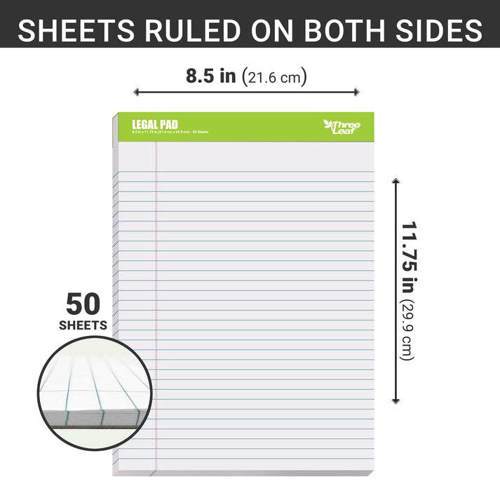 Writing Pad 8.5 X 11.75 , 50 Sheets