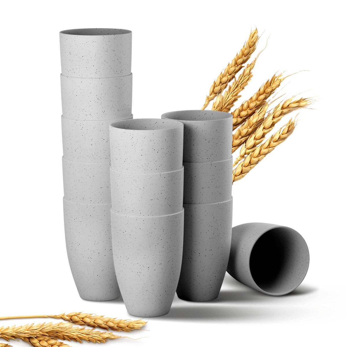 Eco-Friendly Wheat Straw Drinking Cups Sets Lightweight