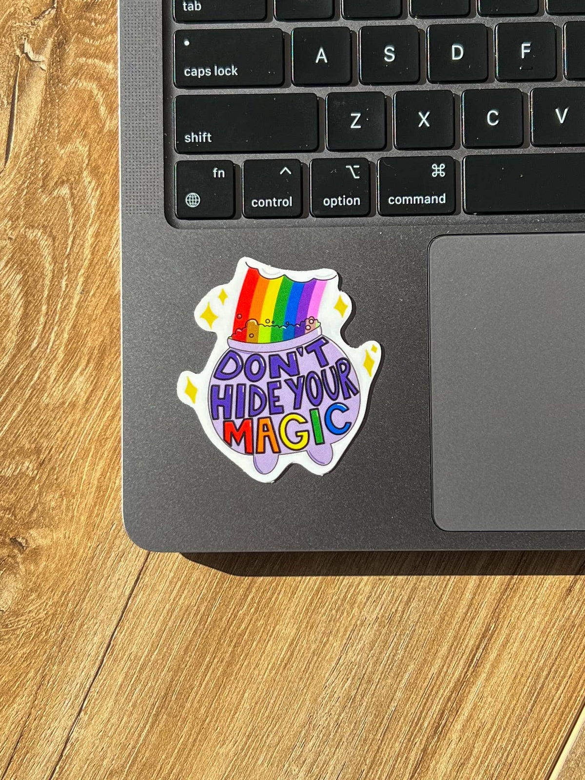 Don't hide your magic sticker