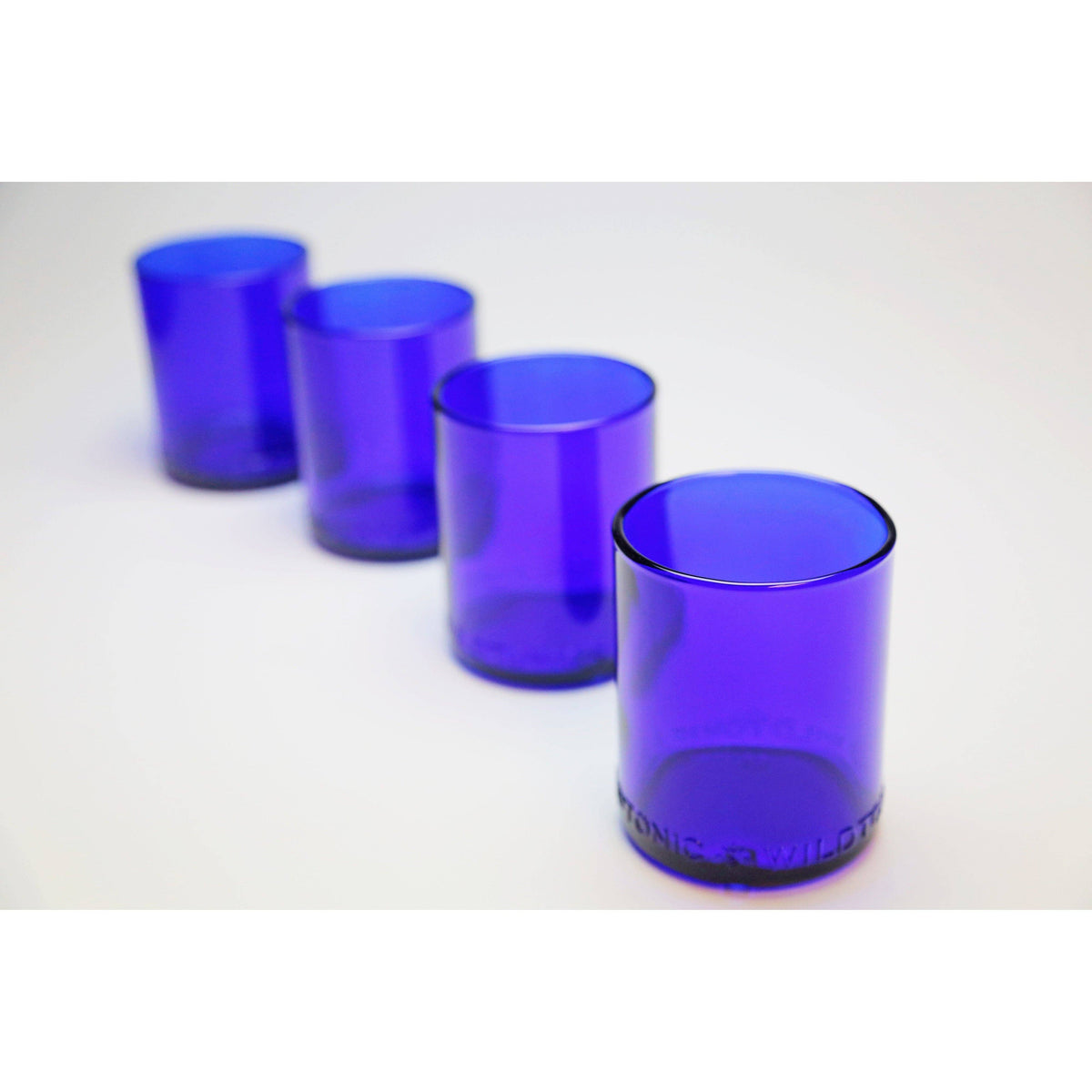 12oz Set of 4 Cobalt Glasses