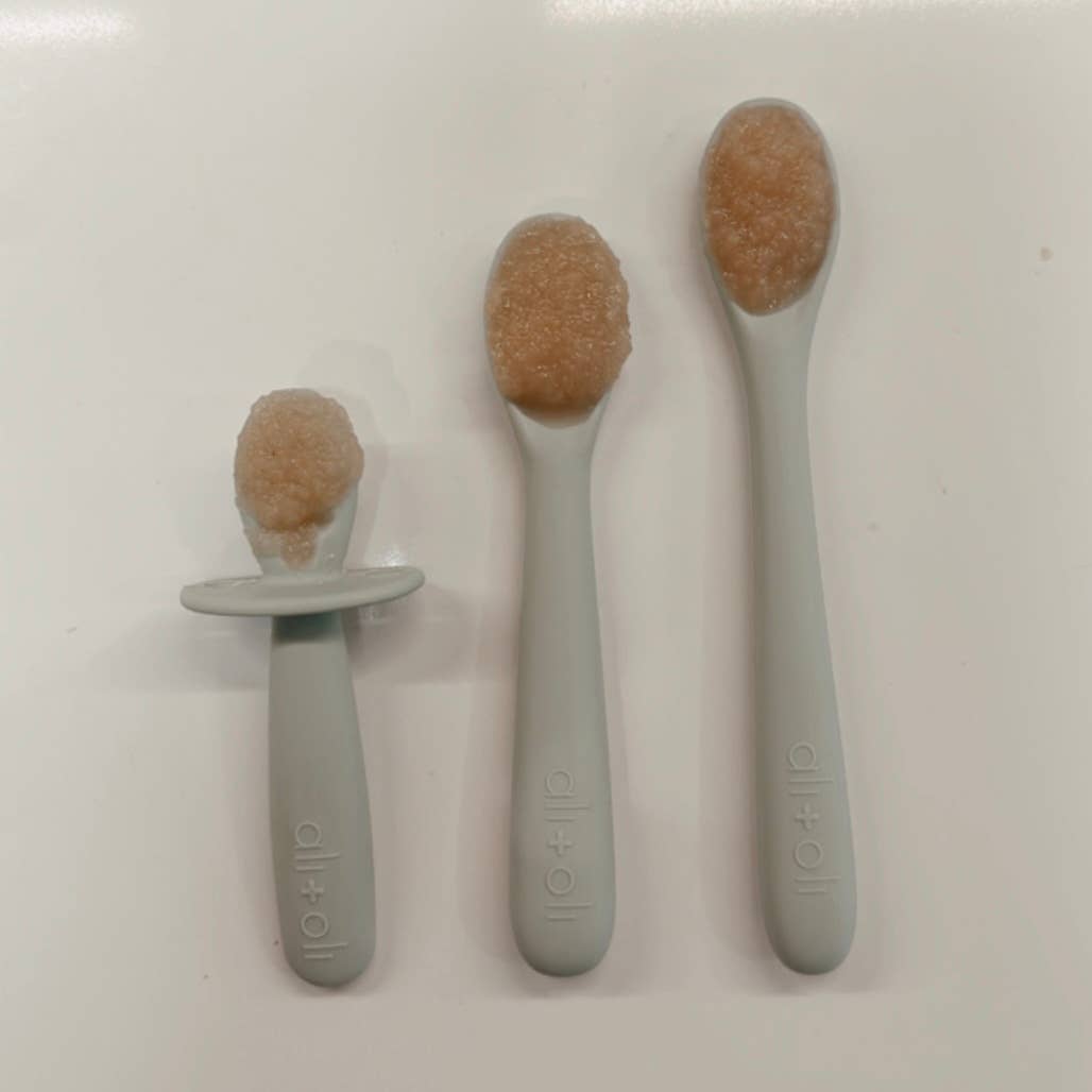 (3-pc) Multi Stage Spoon Set for Baby (Blue) 6m+