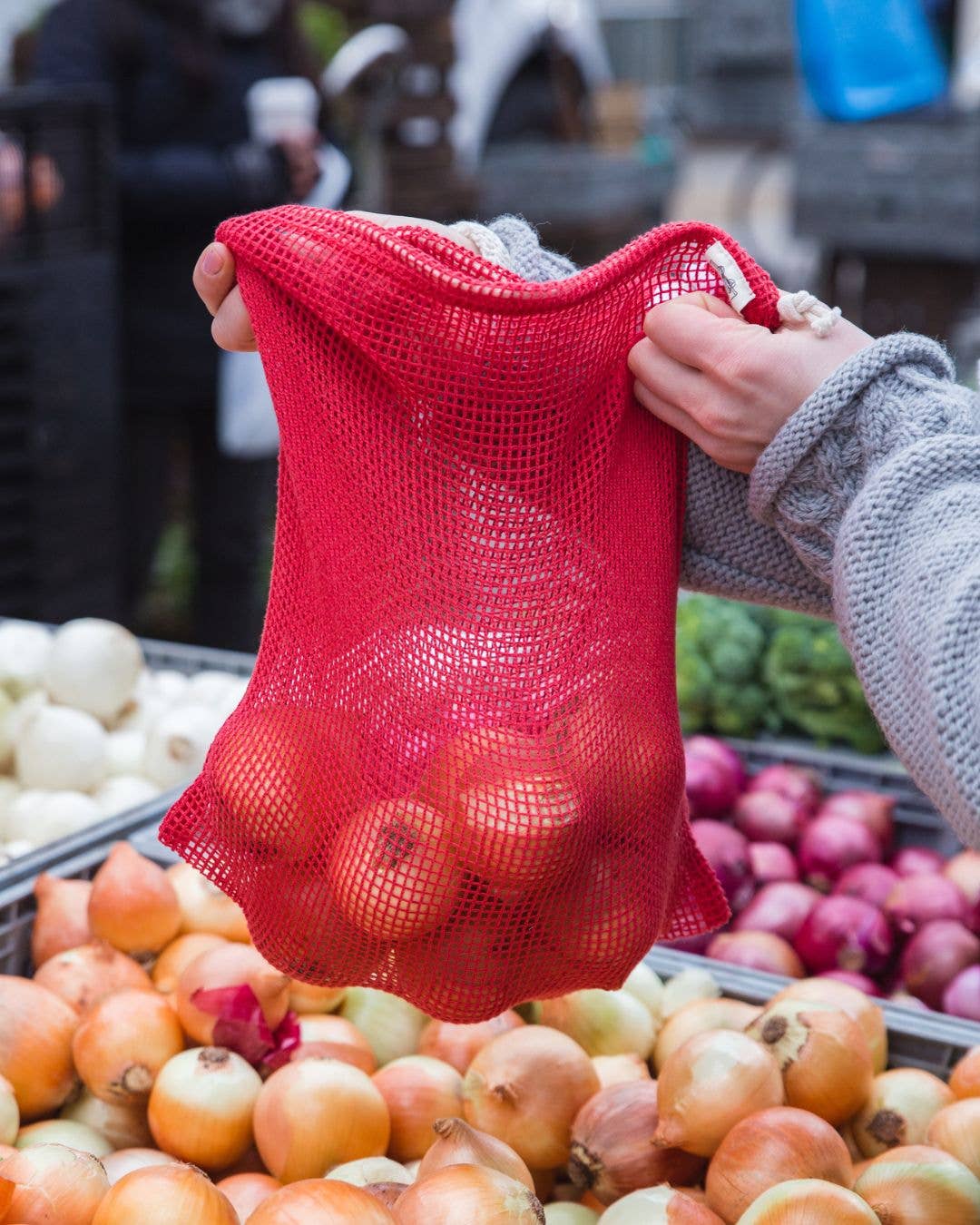 Organic Cotton Mesh Reusable Produce Bag - Retired Label