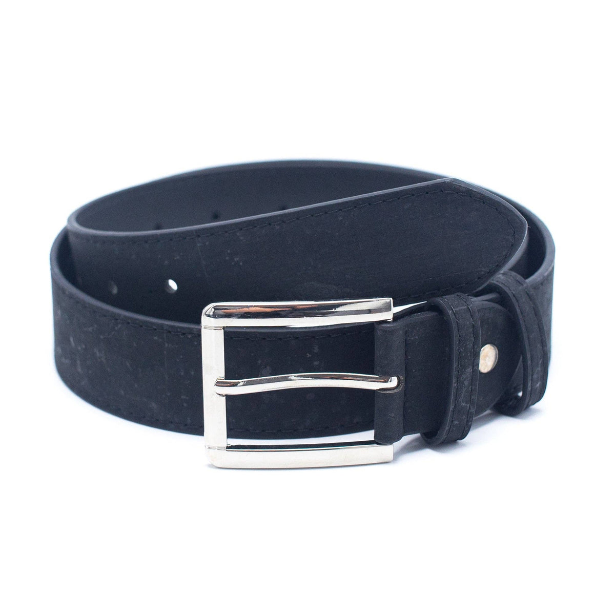 Black Cork men belt vegan belt natural leather belt L-853-A