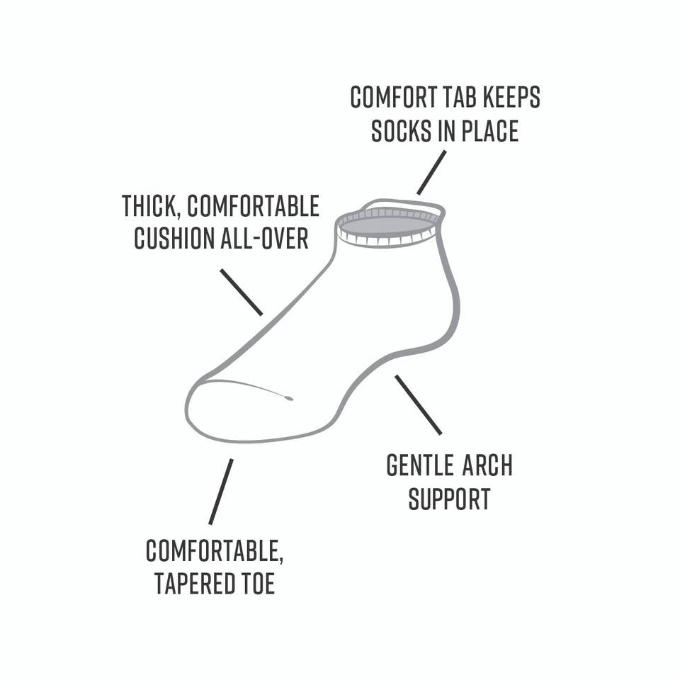Organic Cotton Tab Footie Socks - Solid