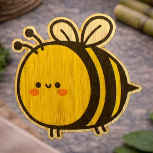 Cute Bee Bamboo Sticker