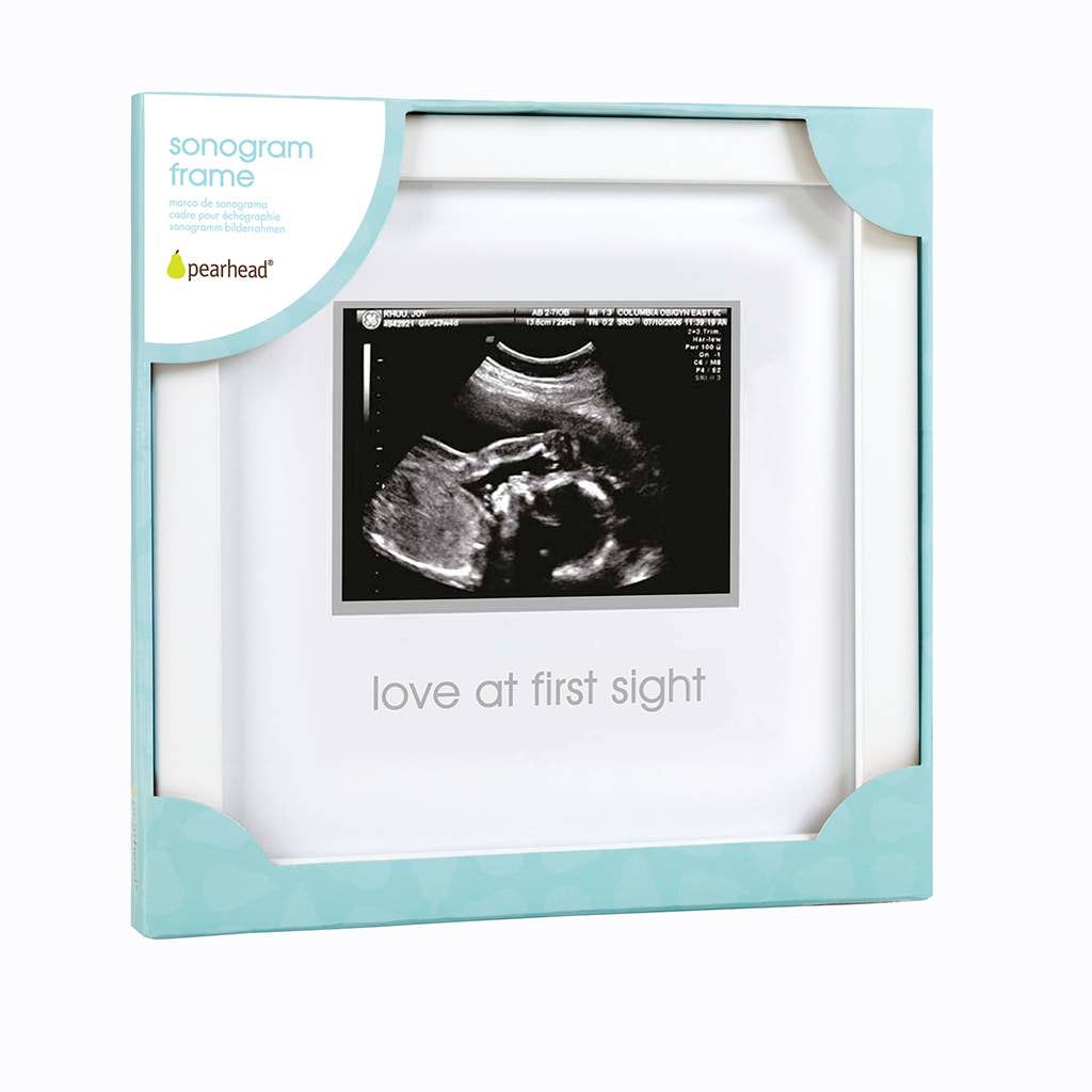 Love At First Sight Sonogram Frame, White