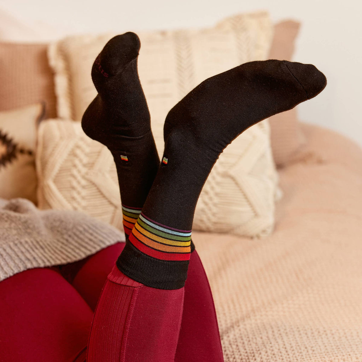 Socks that Save LGBTQ Lives | Rainbow Stripe - Pride Gifts