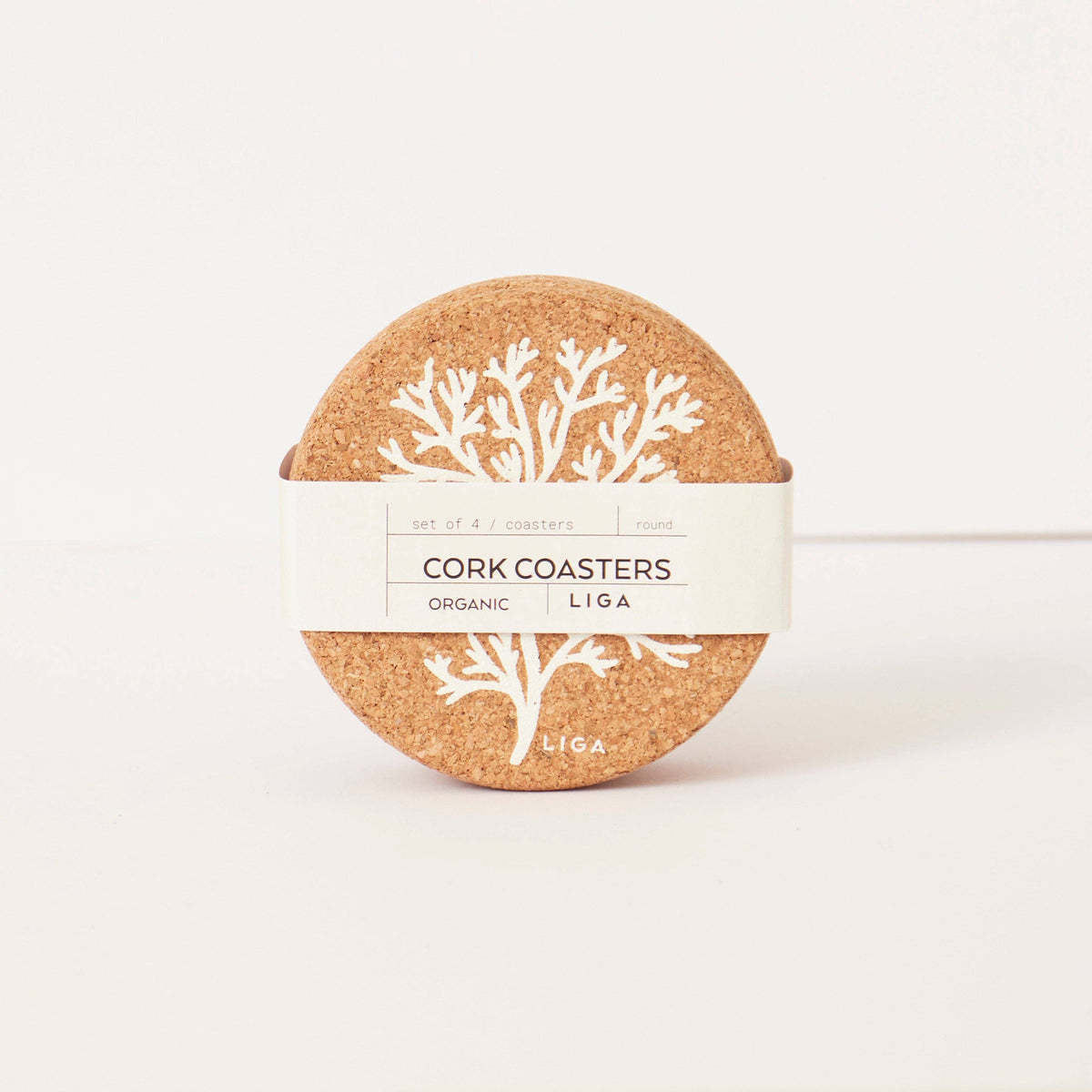 Cork Coaster | Coral