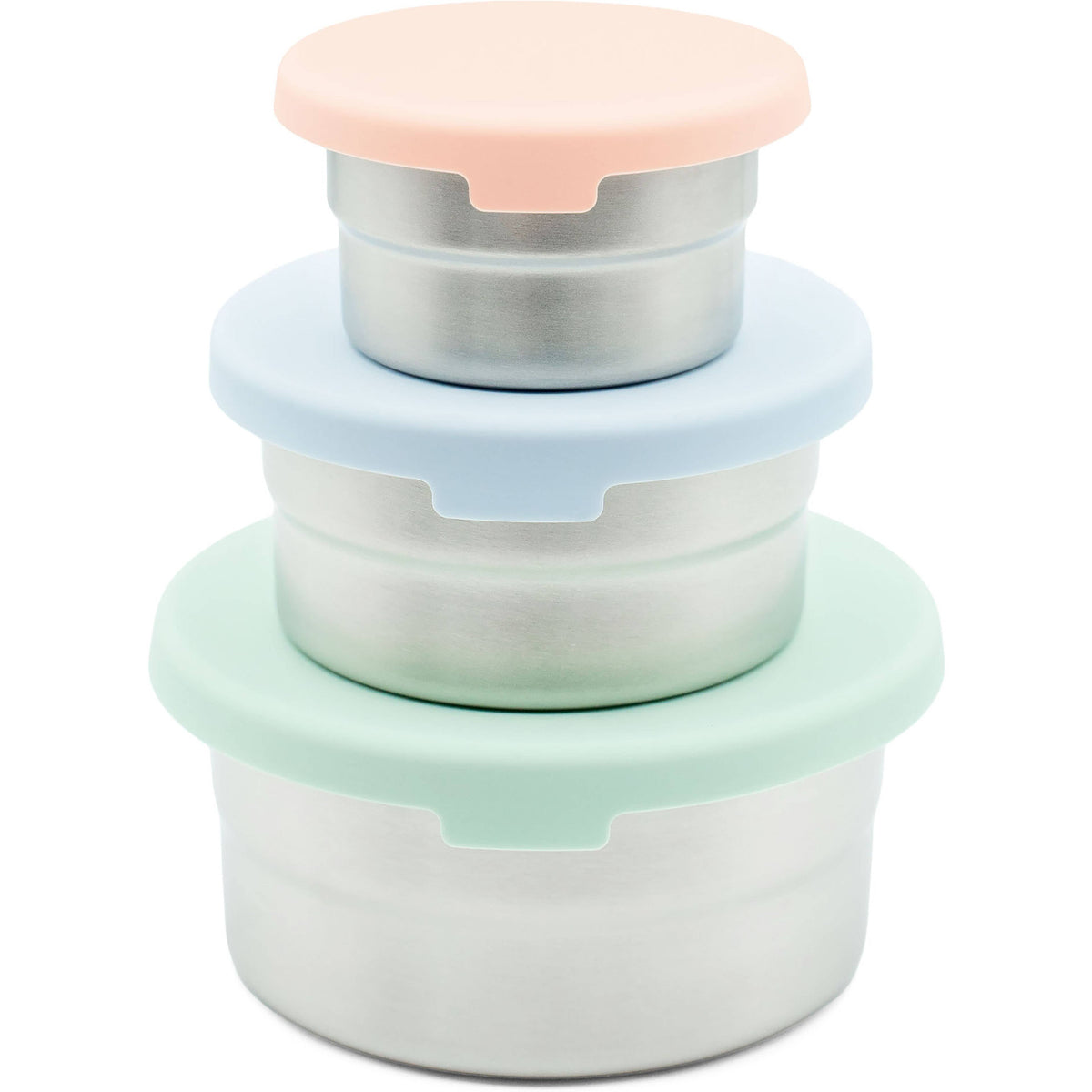 Stainless Steel Nesting Storage Containers – Set of 3