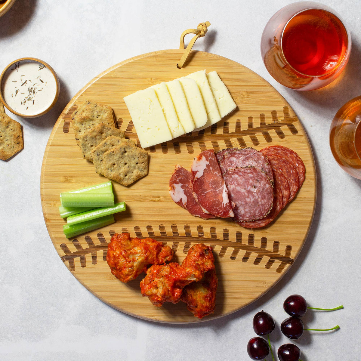 Baseball/Softball Shaped Cutting Board & Charcuterie Serving Tray