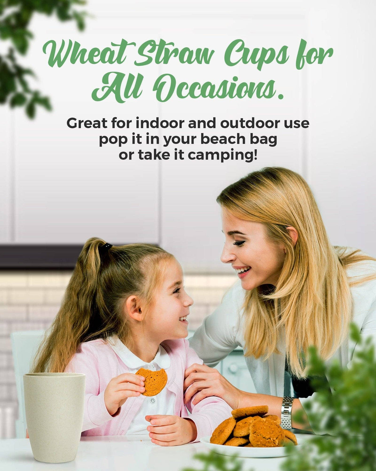 Eco-Friendly Wheat Straw Drinking Cups Sets Lightweight