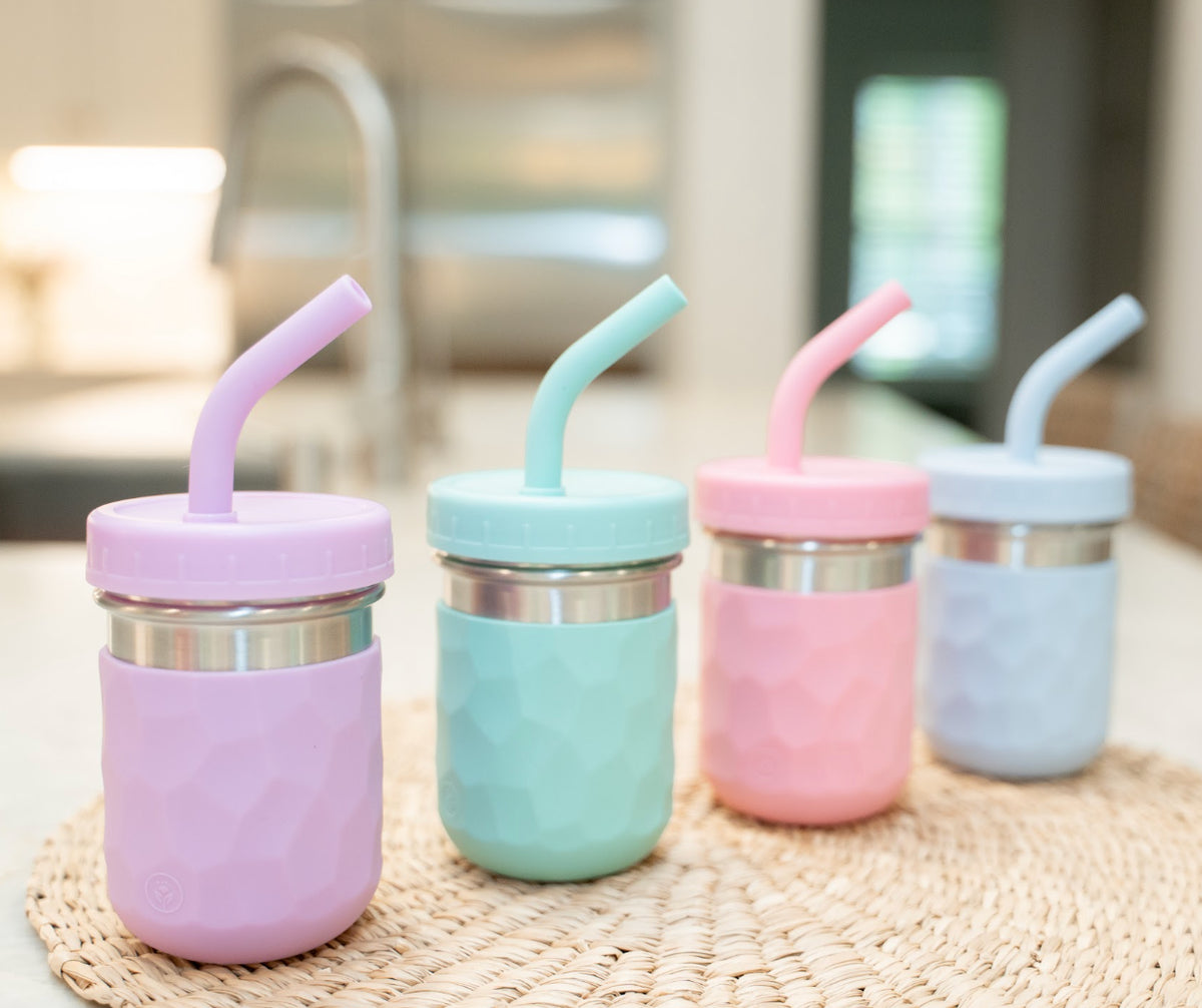 3-in-1 Stainless Steel Kids Cups – 8 oz, Set of 2