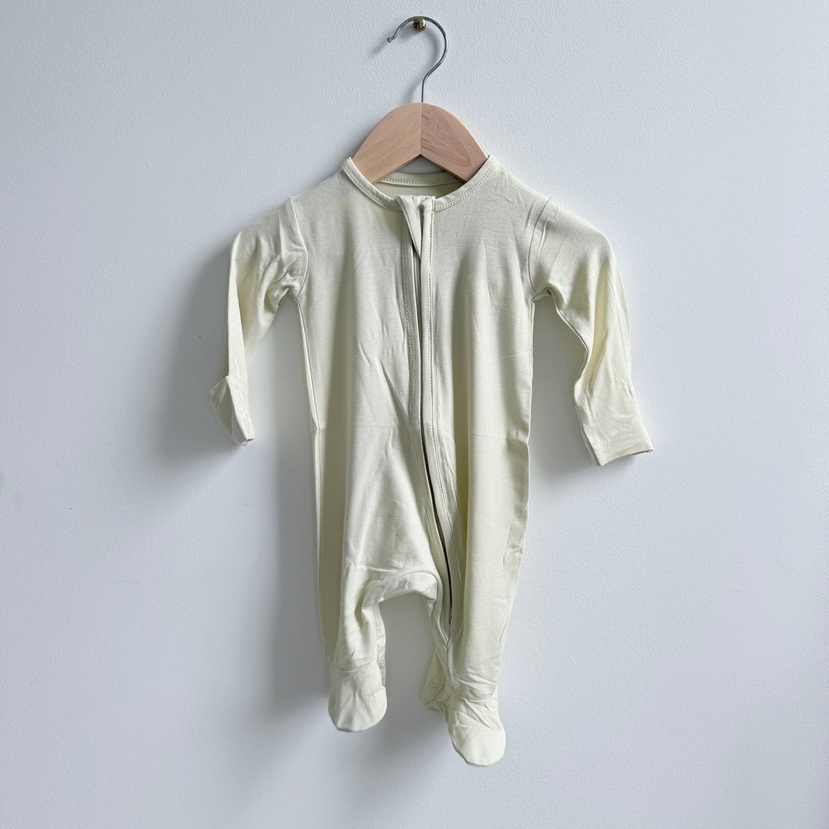 Baby Footie 2-Way Zipper – Bamboo Lounge Wear Sage