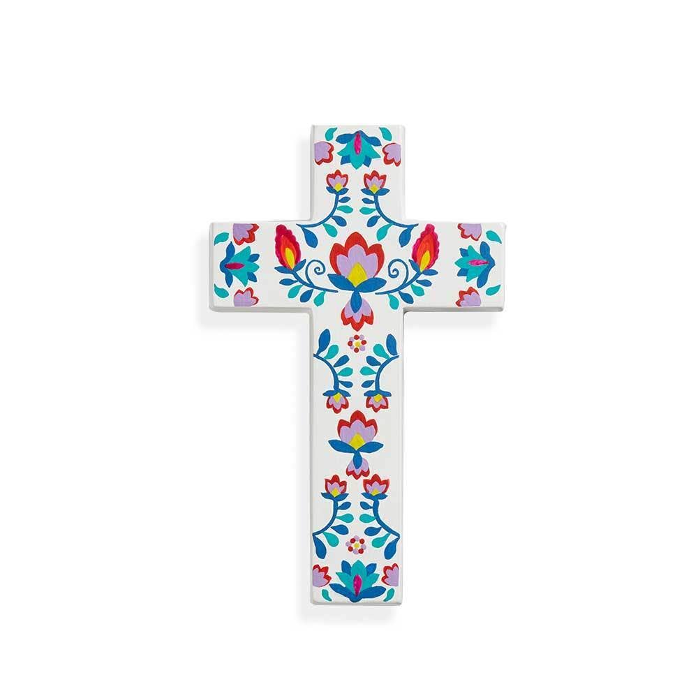 Botanica Clay Easter Wall Cross