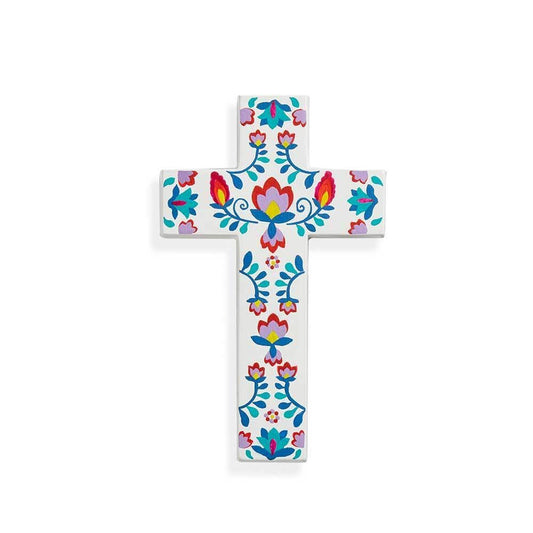 Botanica Clay Easter Wall Cross