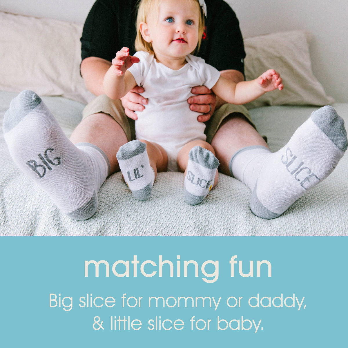 Parent & Me Matching Pizza Sock Set