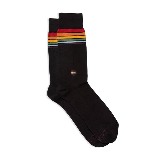 Socks that Save LGBTQ Lives | Rainbow Stripe - Pride Gifts