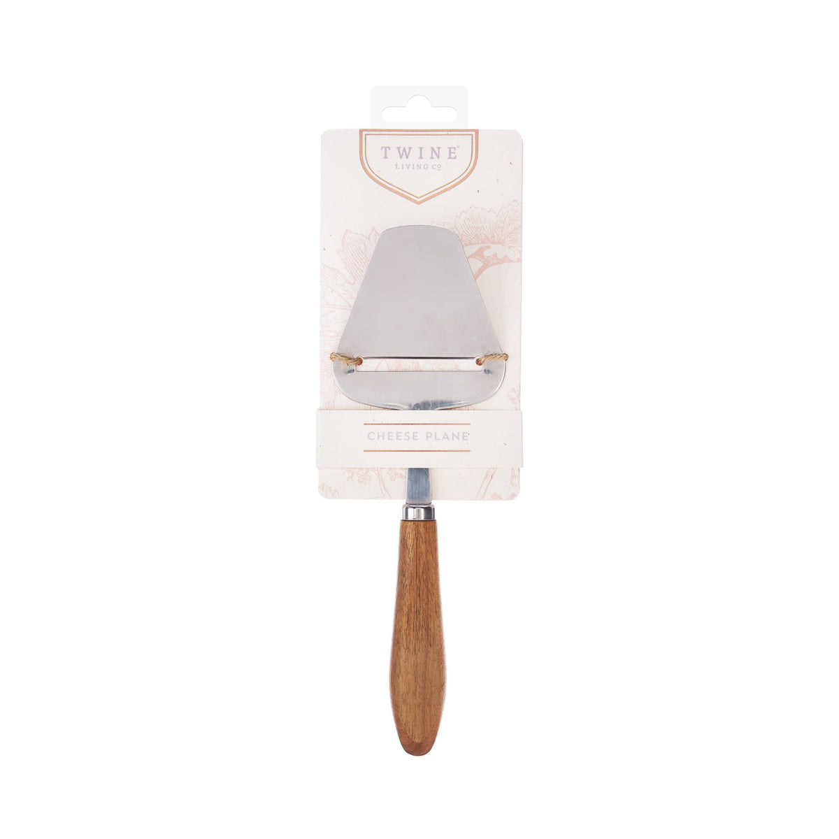 Acacia and Stainless Steel Hard Cheese Plane Slicer