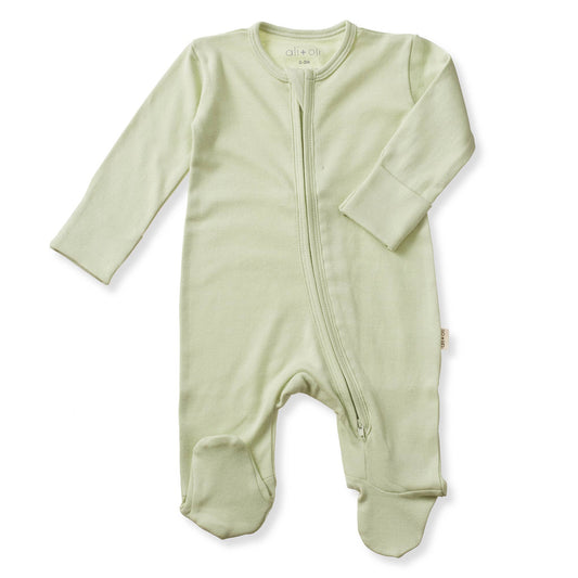 Baby Footie 2-Way Zipper – Organic Cotton Lounge Wear