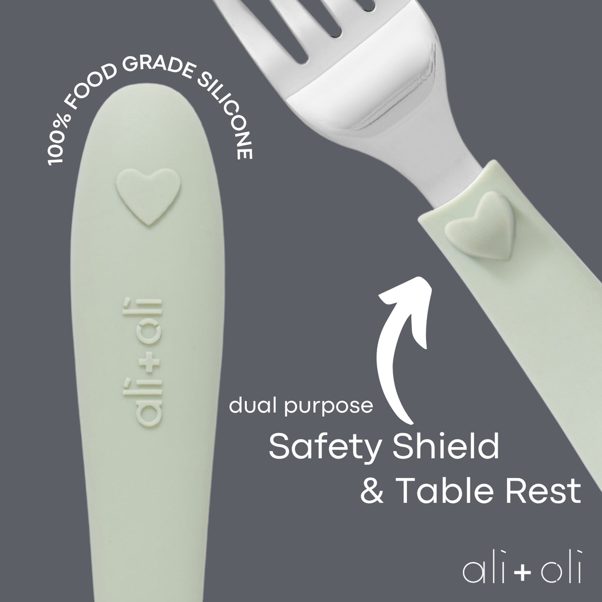 (6pc) Toddler Utensils Set - Stainless Steel (Heart)