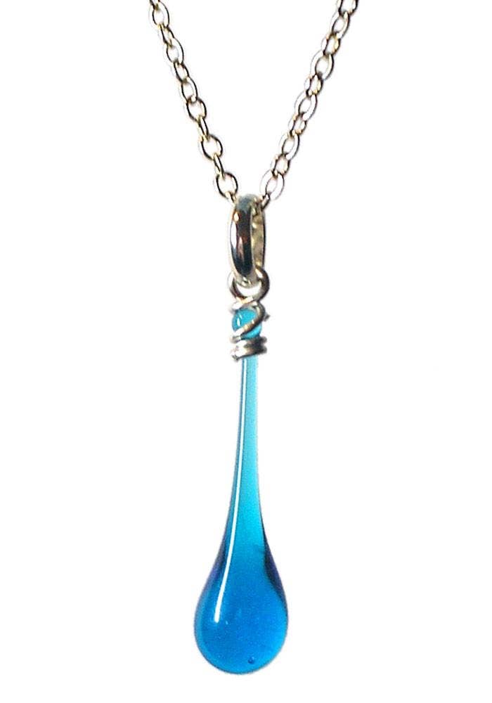 Maressa Glass Teardrop Pendant Necklace