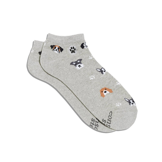 Ankle Socks that Save Dogs | Gray Dogs