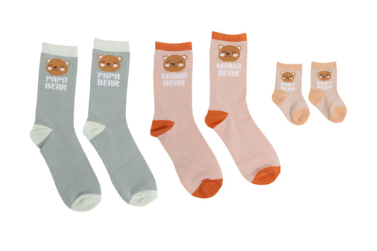 Woodland Family Sock Set, Family Gift Set, Set Of 3
