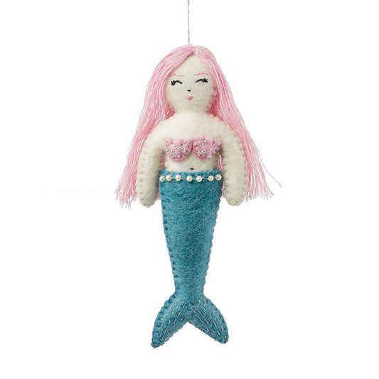 Sea Shimmer Aqua Mermaid Ornament