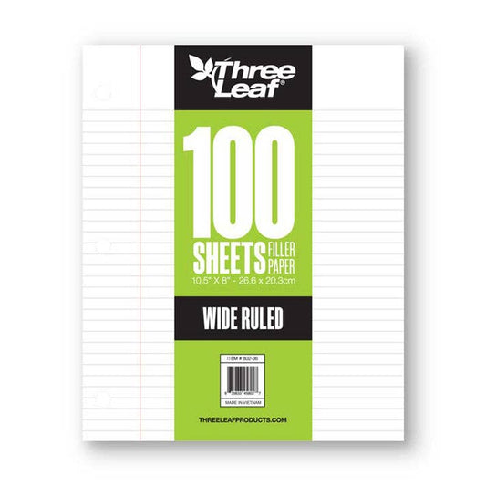 Binder Paper Wide Ruled