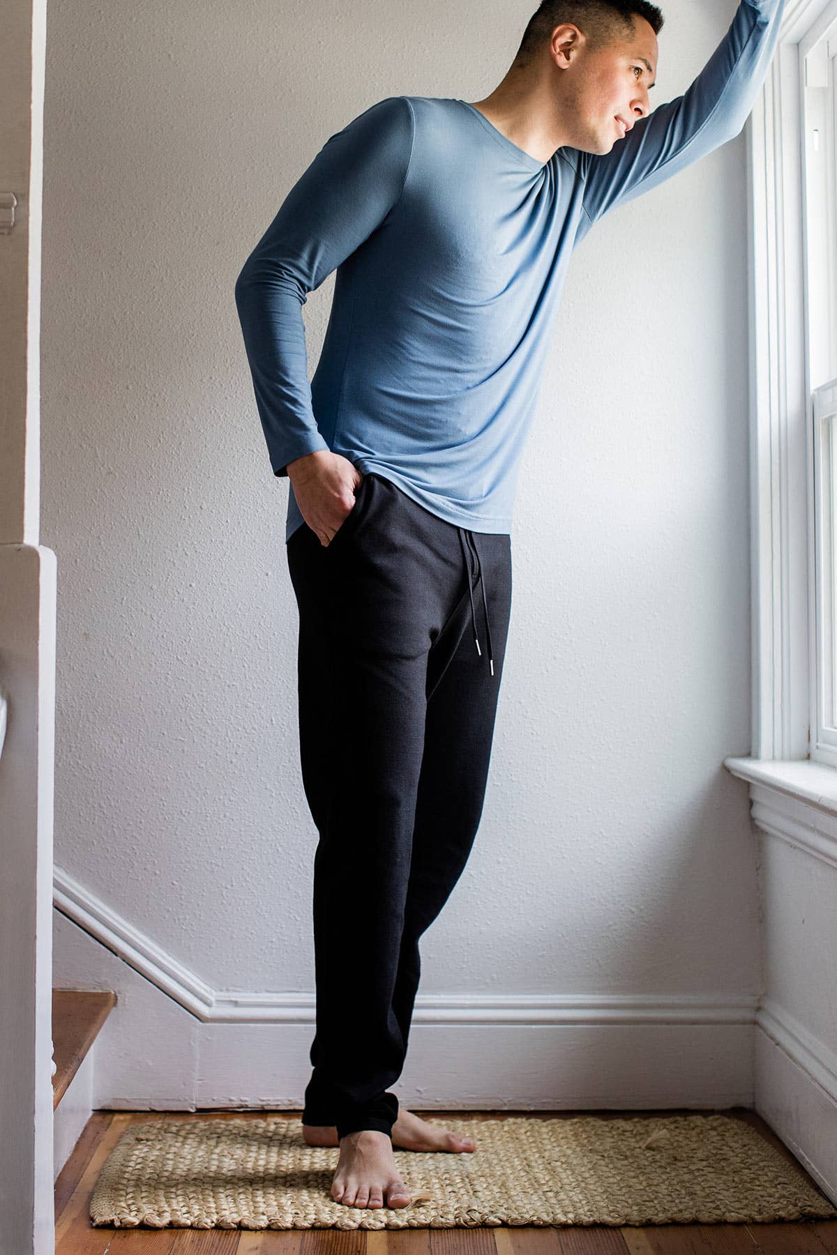 MEN'S 'LONG' ZACH BAMBOO & ORGANIC COTTON SWEATSHIRT JOGGER