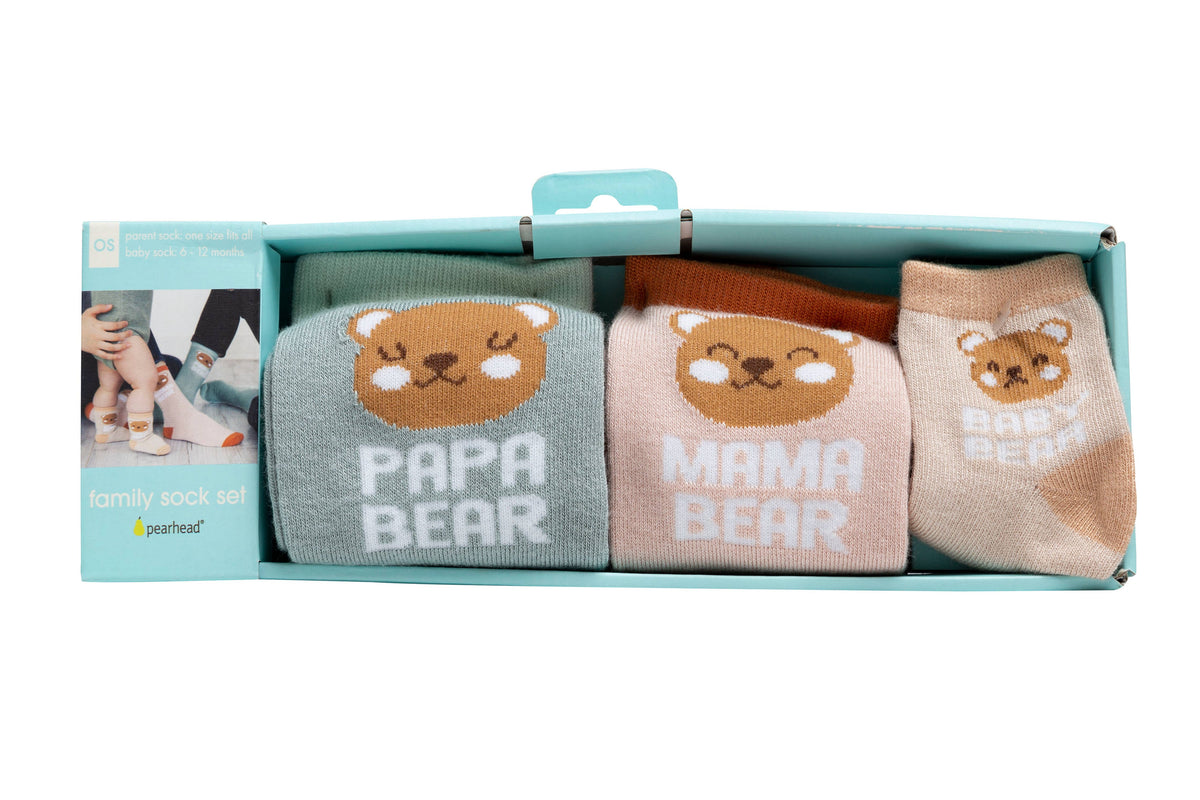 Woodland Family Sock Set, Family Gift Set, Set Of 3