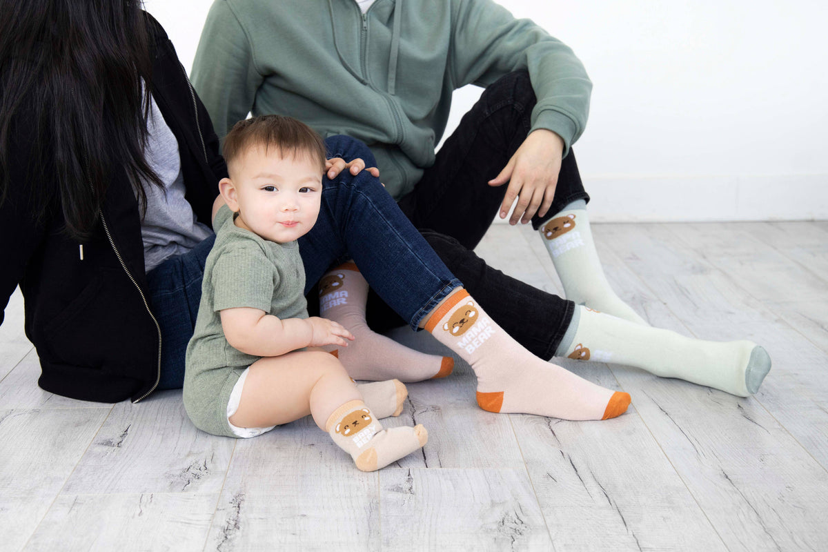 Woodland Family Sock Set, Family Gift Set, Set Of 3