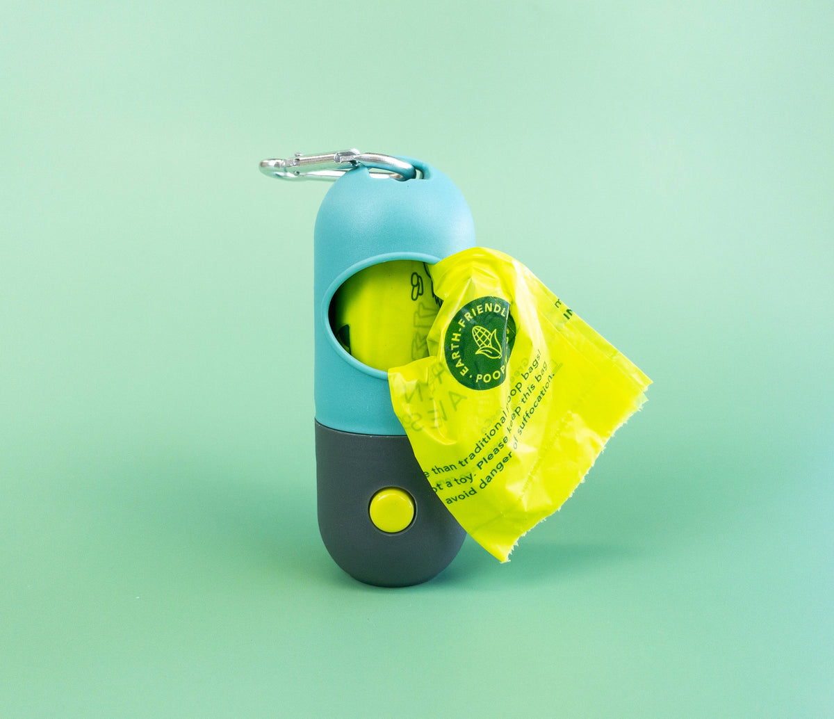 Poop Bag Dispenser with LED Flashlight