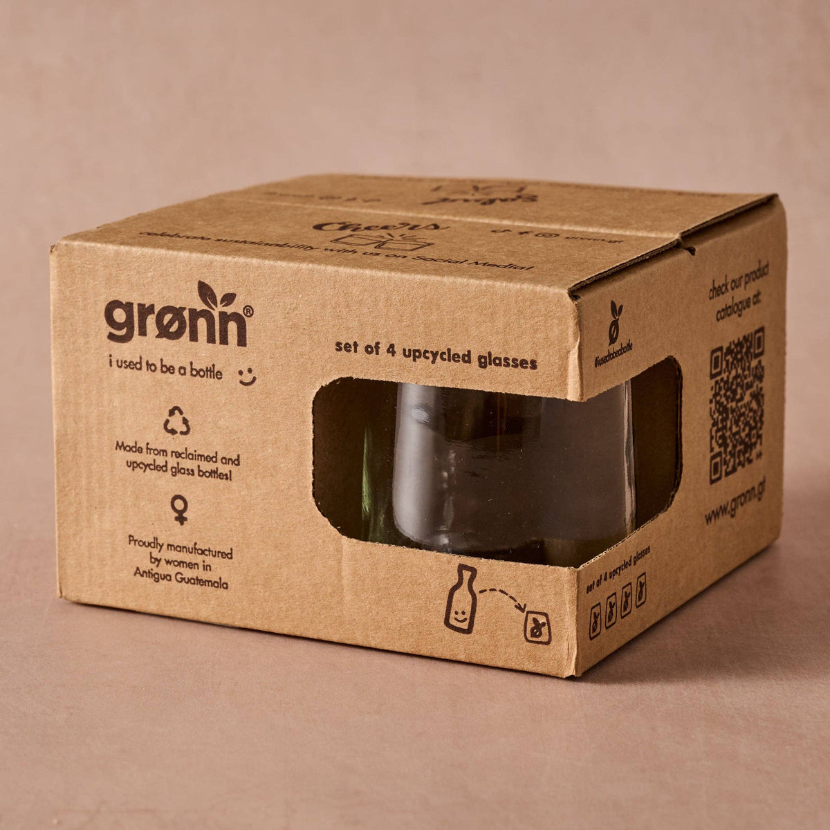 Gronn Upcycled Tumbler Set - 8 Oz Clear