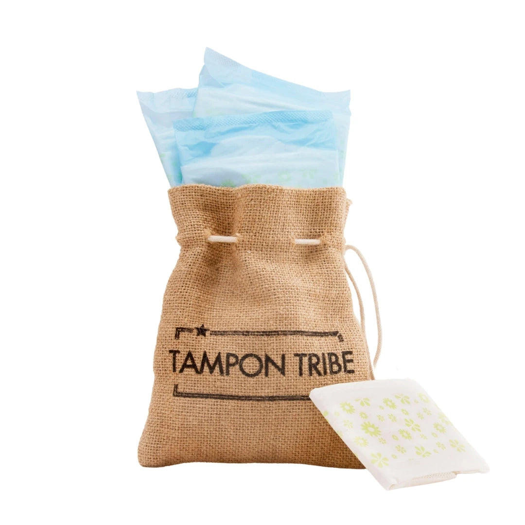Organic Cotton Pads - 10 Disposable Ultrathin with Wings