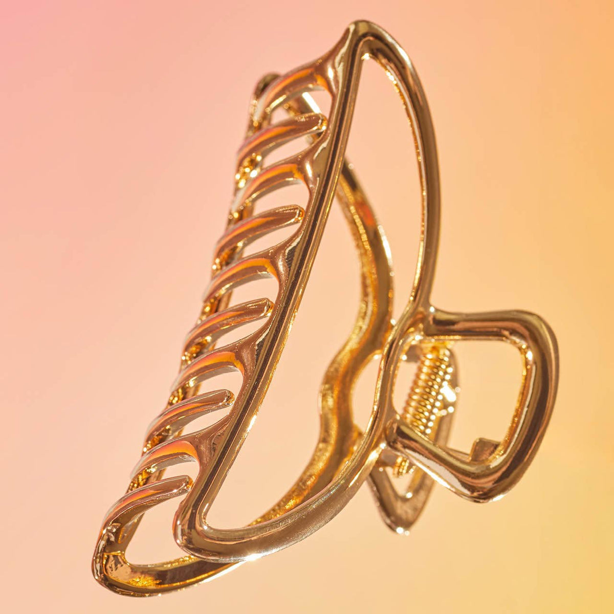 Metal Claw Clip - Gold