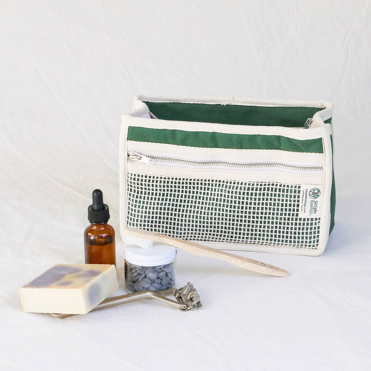 Organic Cotton Padded Toiletry Bag