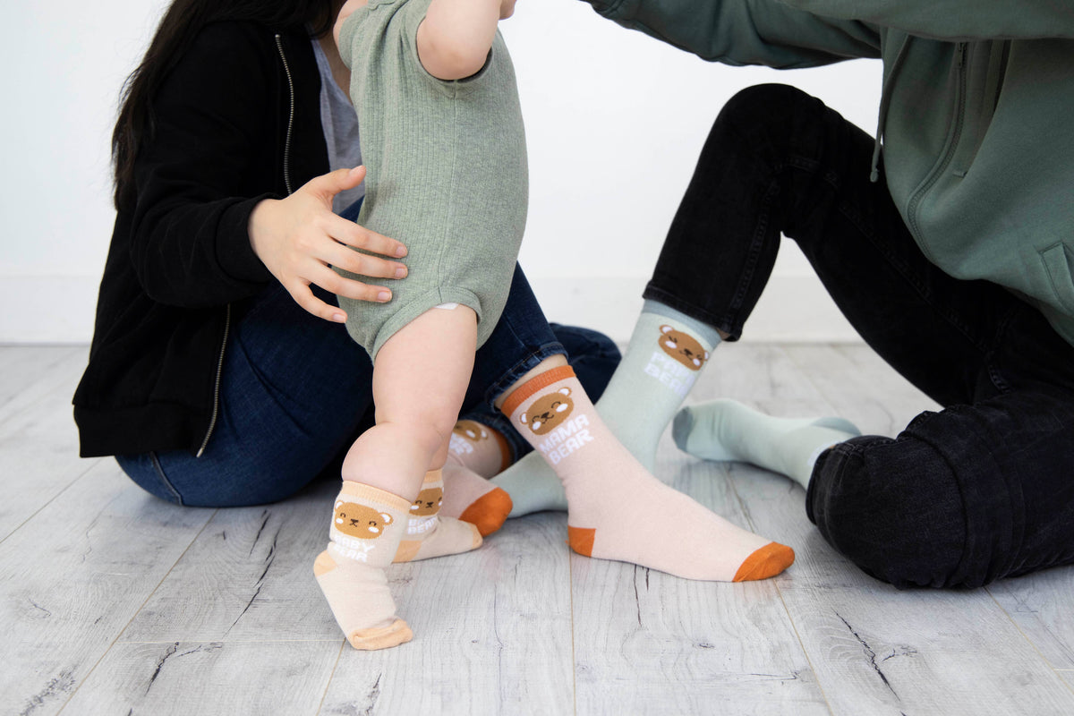 Woodland Family Sock Set, Family Gift Set, Set Of 3