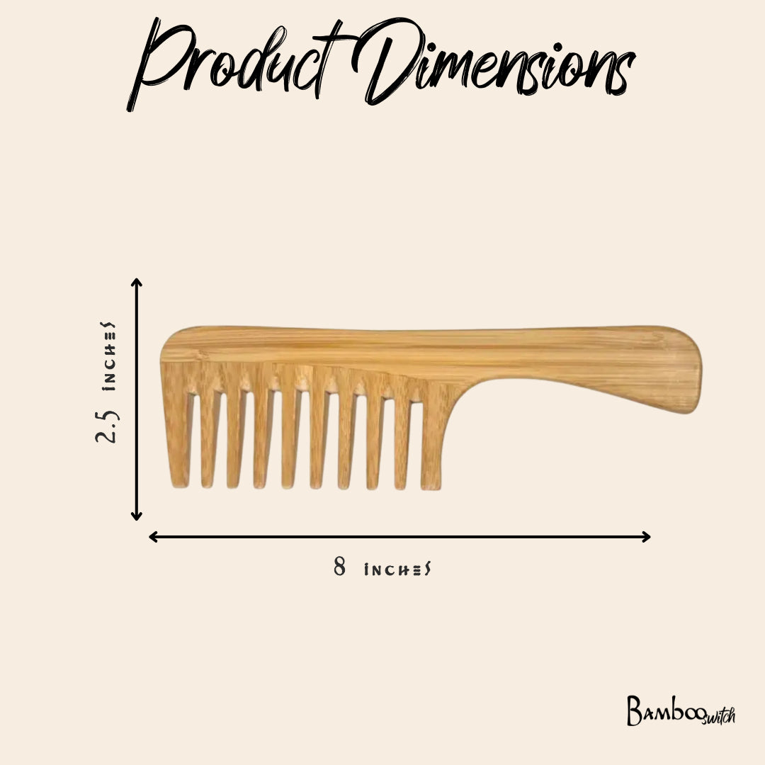 Bamboo Detangling Wide Comb