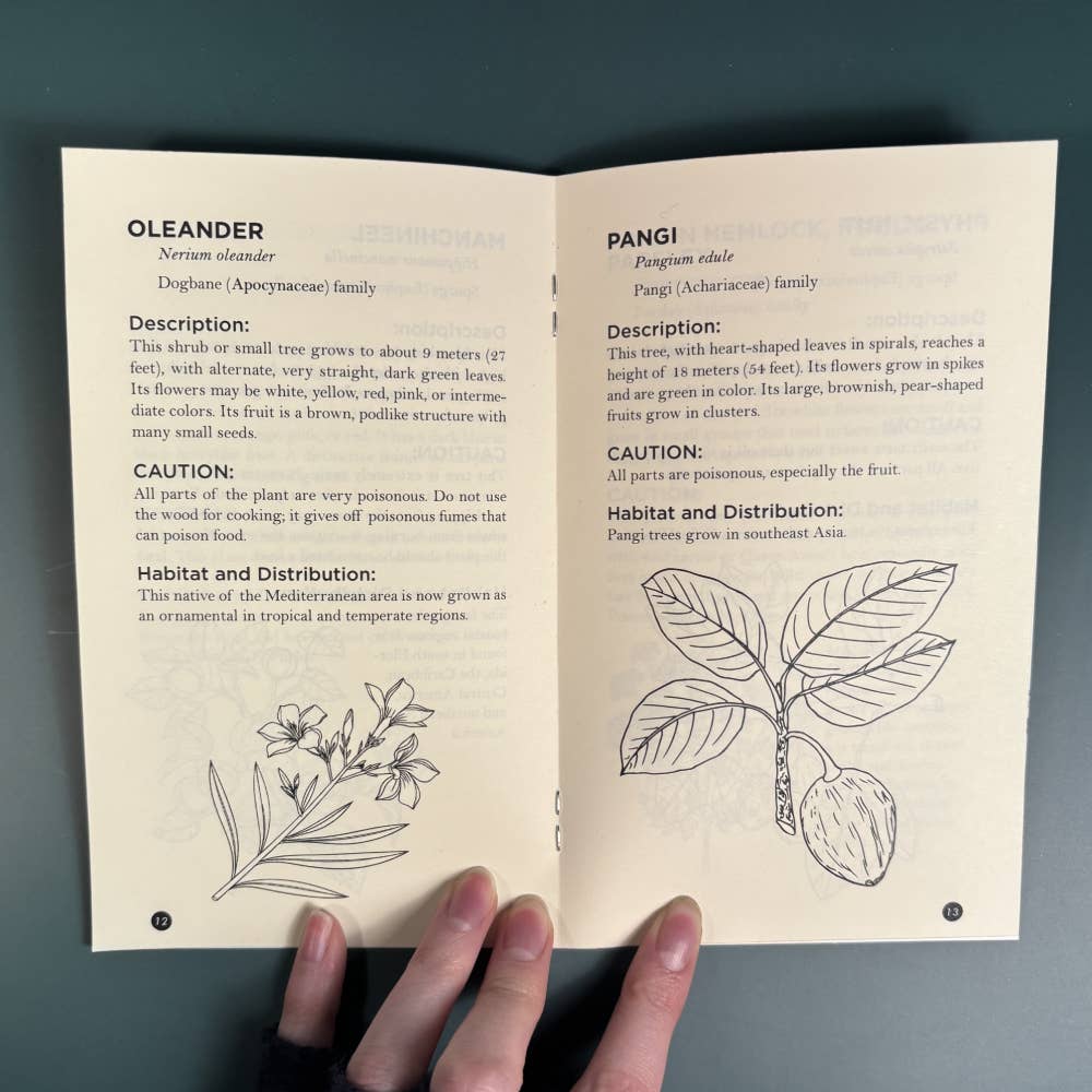 Microcosm Publishing Poisonous Plants & How to Spot Them (Zine): printed illustration detail from the book