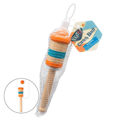 ¡Qué genial! Juego de pelota con paleta de madera, clásico retro, juguetes antiguos