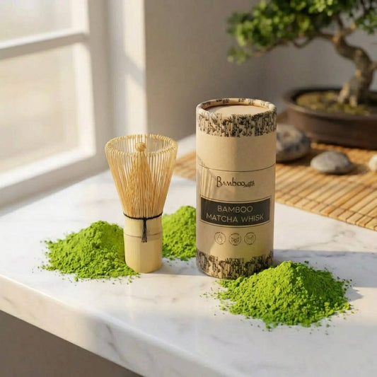 Bamboo Matcha Tea Whisk in Paper Tube
