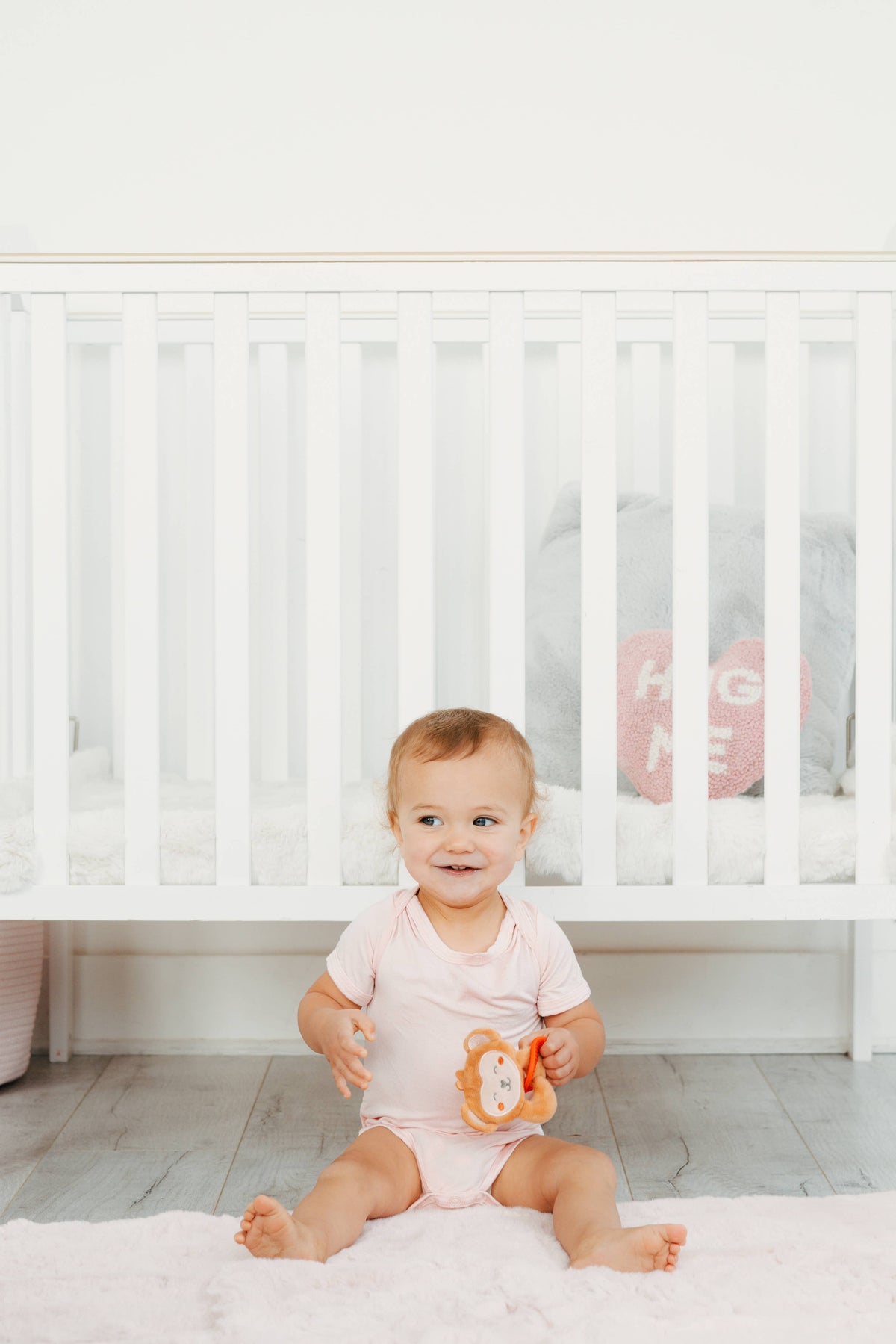 Baby Crinkle Teether Toy, Monkey