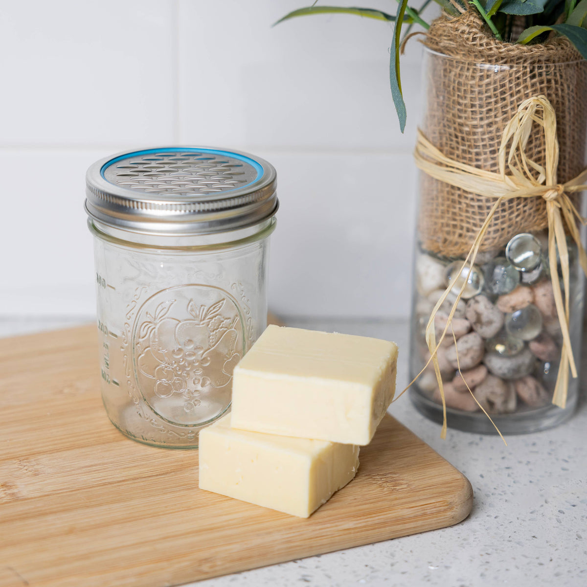 Jarware Stainless Steel Citrus Zester and Cheese Grater Lids