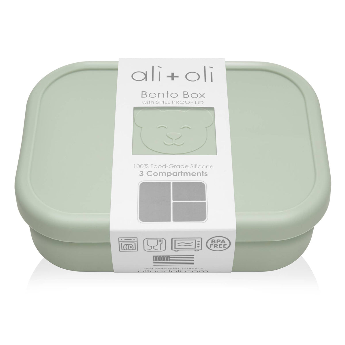 Leakproof Silicone Bento Box (Pine) Back to School