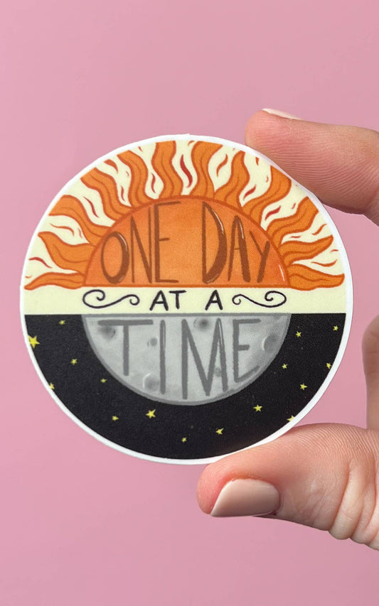 One day at a time sticker
