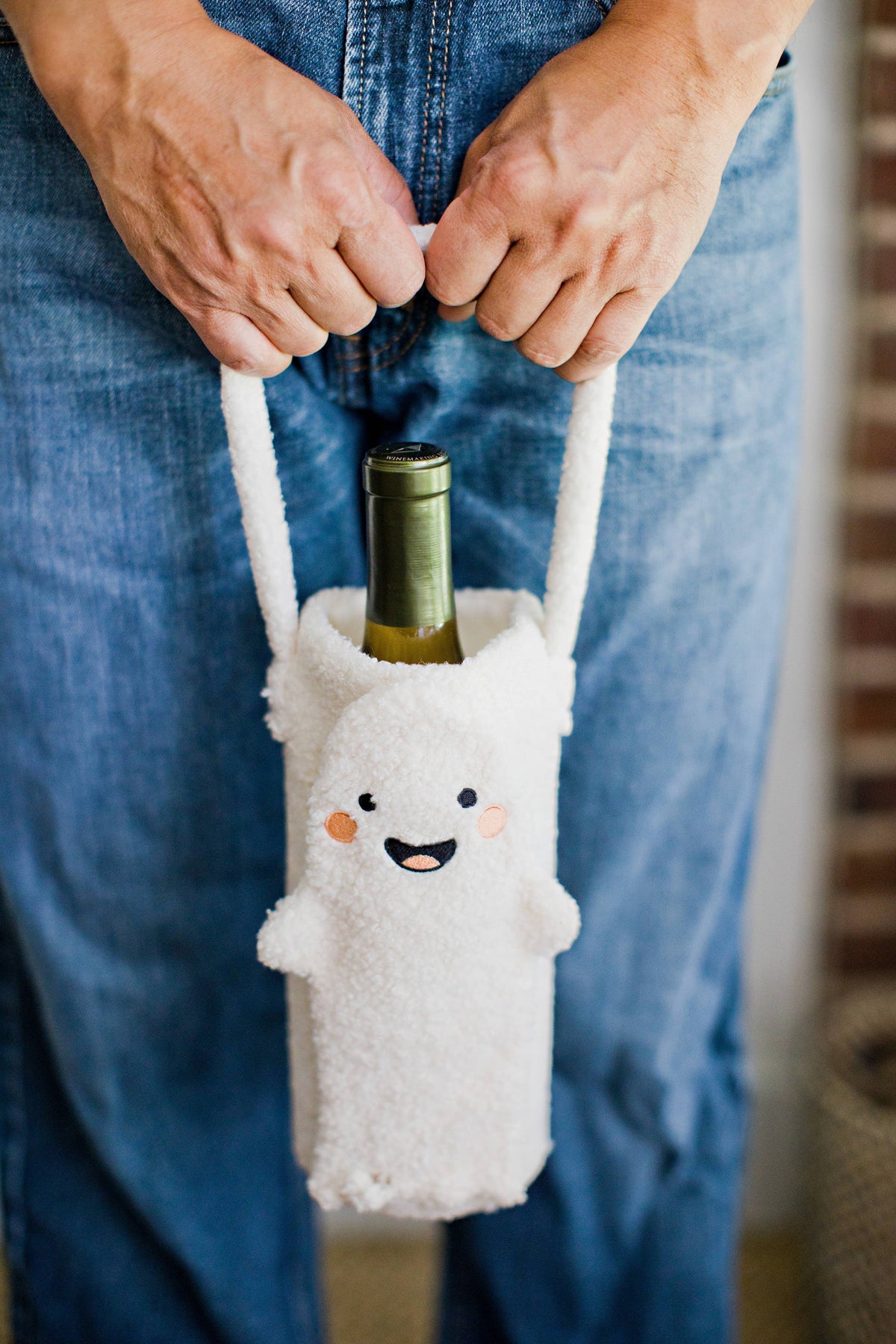 Ghost Sherpa Wine Bottle Gift Bag, Hostess Gift