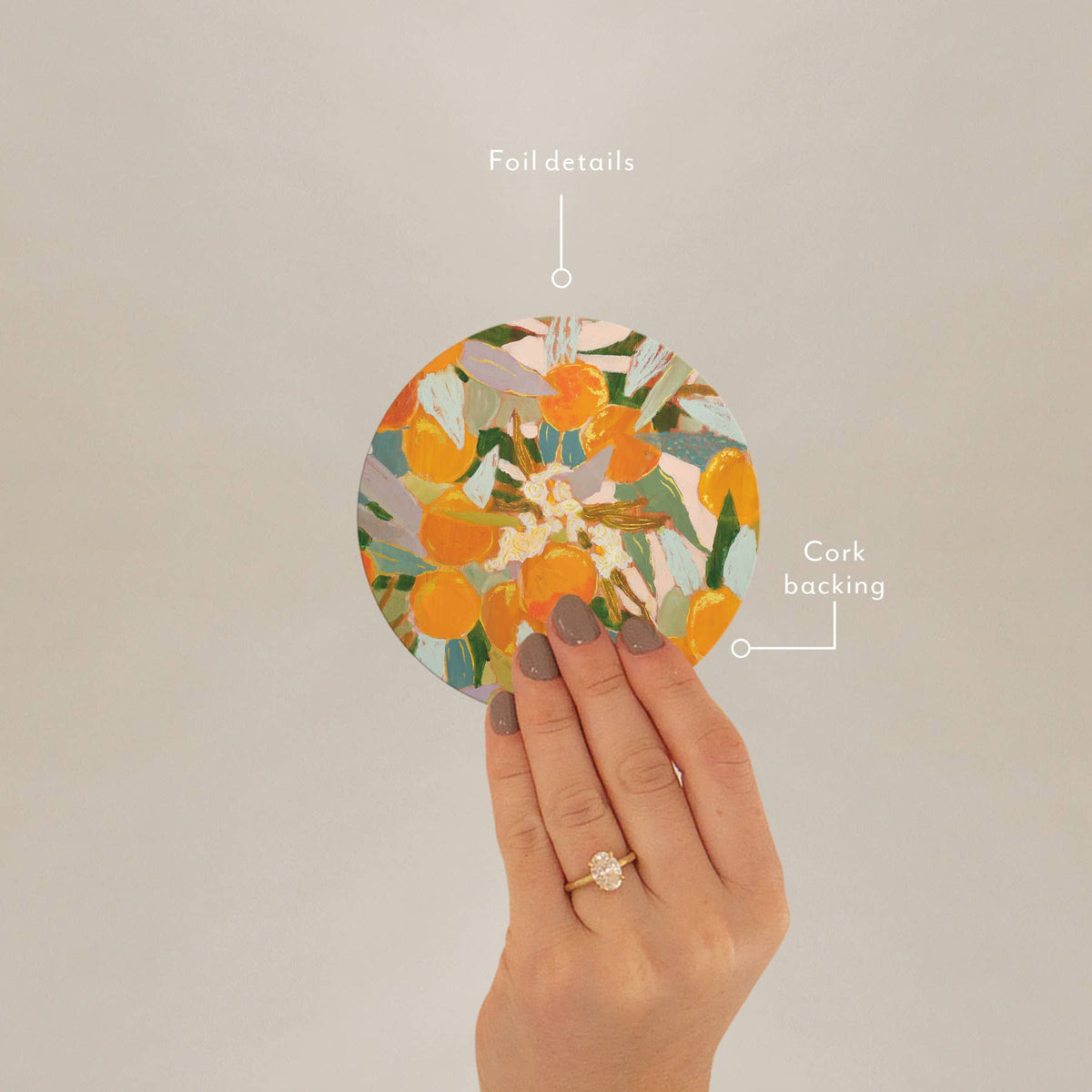 Orange Blossoms Coaster