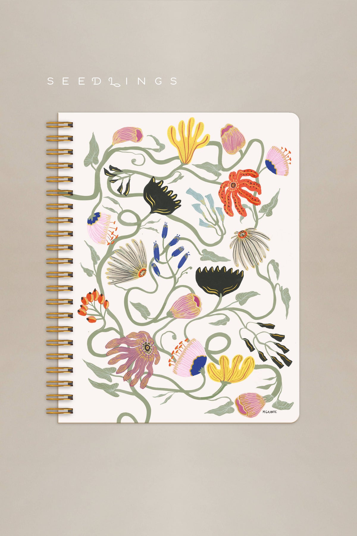 Francis Floral Big Ass 8.5" x 11" Notebook