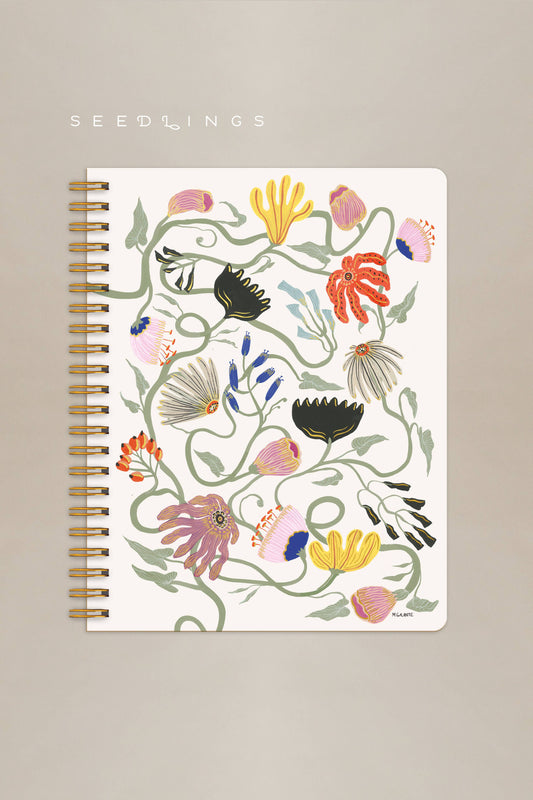 Francis Floral Big Ass 8.5" x 11" Notebook